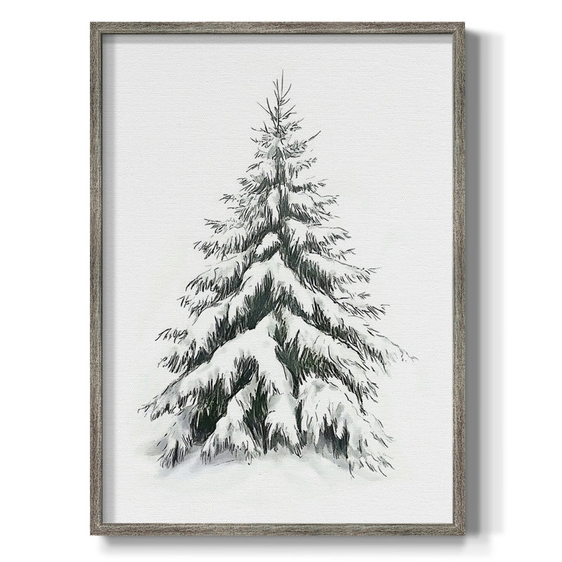 «Christmas Holiday Art VI», reproduction encadrée - bois massif, H 30 po x l 24 po