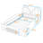Twin Car Bed With Safety Rails And Slats-1171126287