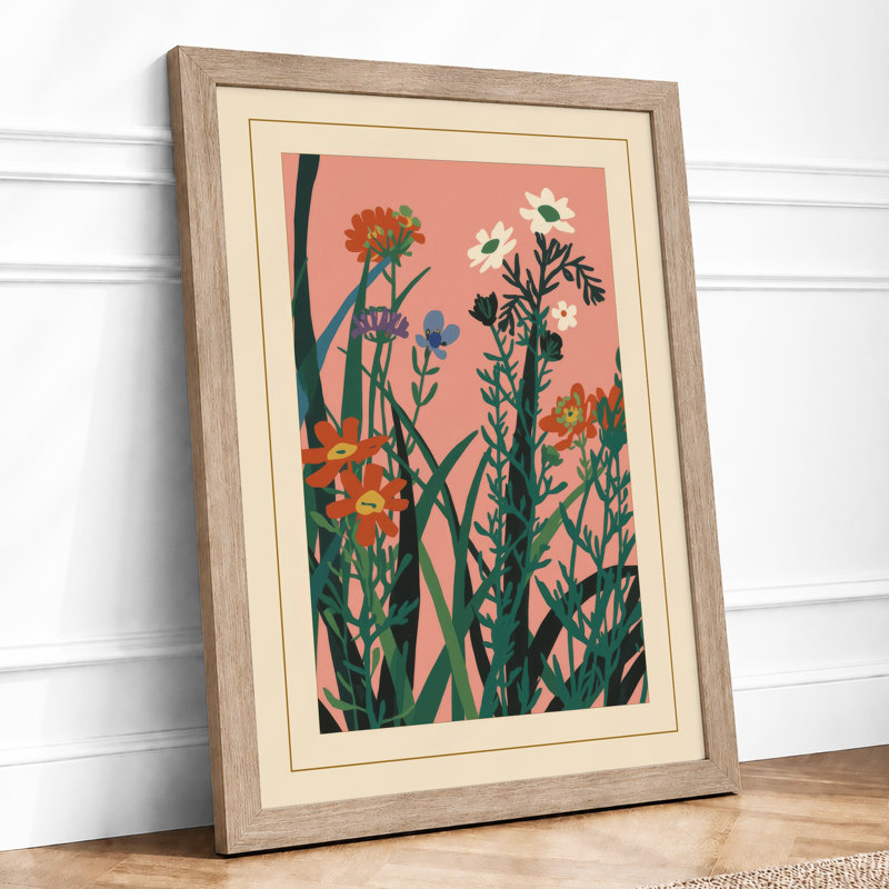 Arrangement Botanical - Framed Print, A4 - 29.7 x 21.0 cm, Oak