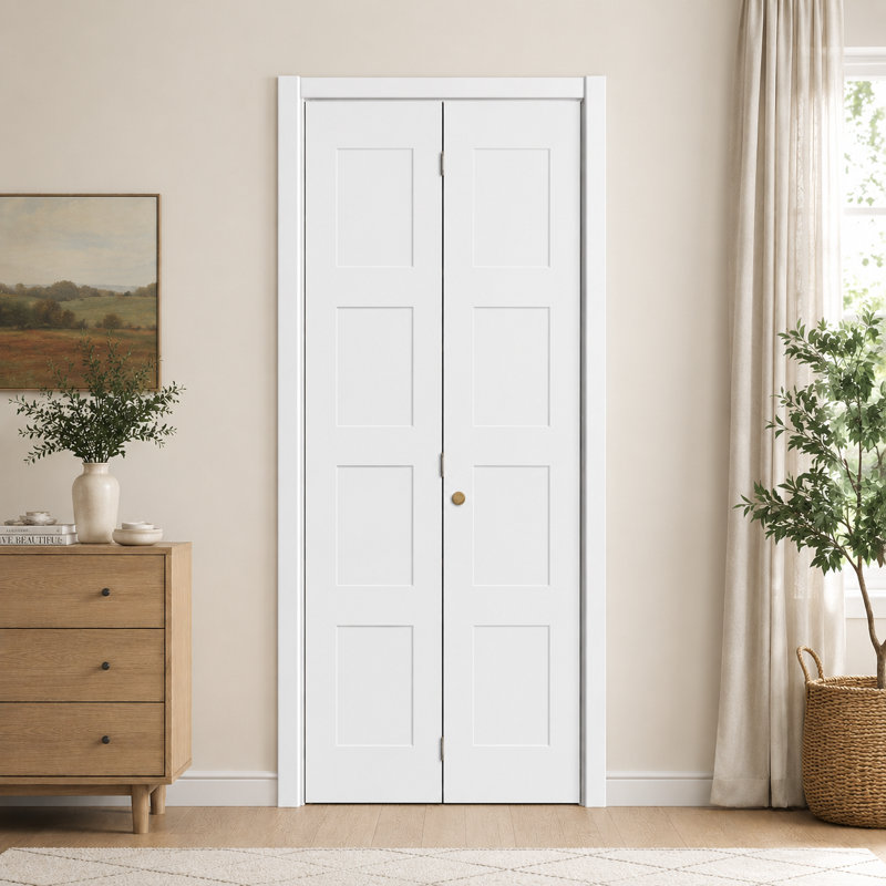 Porte de placard pliante 4 panneaux, 30" x 80"