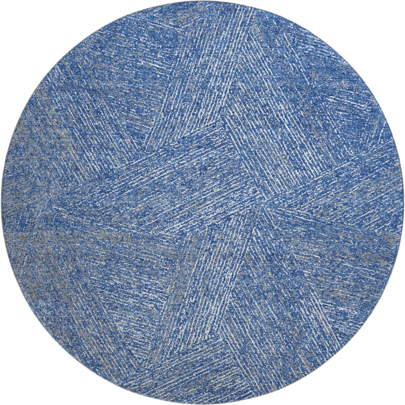 Premium Machine Washable Finchley AMF991 Lines Rug, Round 8'