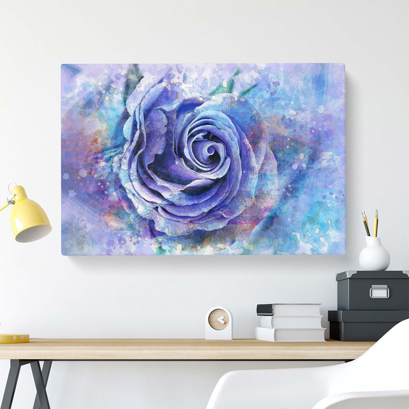Lilac Rose - Wrapped Canvas Painting, 50.8 cm H x 76.2 cm W