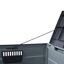 Boîte de rangement extérieure 75 gallons, contenants de rangement verrouillables en plastique avec couvercle, meubles de terrasse pour le jardin, la piscine, le balcon, la cour (gris)