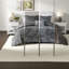 Ensembles de literie en velours luxueux, polyester gris, confort moderne