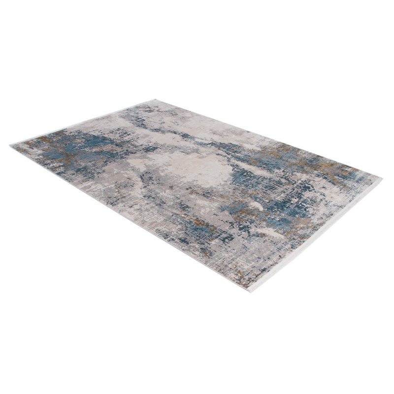 Saoirse Kennedy D Machine Woven Grey/Beige Rug, Rectangle 80 x 150cm