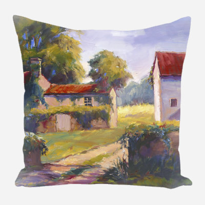 Decorative Linen Throw Pillow Linen Square Pillow Cover & Insert