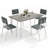 "47'' 5-Piece Stylish Dining Table Set-1423091626