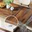 Table de salle à manger rectangulaire de 55 po pour 4 à 6 personnes, table de salle à manger en bois pour cuisine, salle à manger et salon, brun chêne et blanc