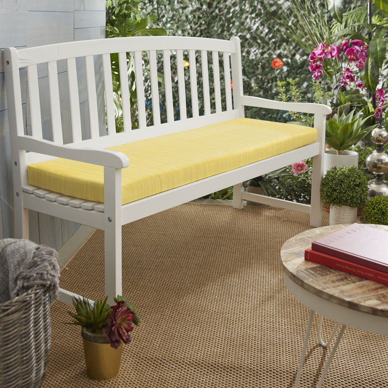 Coussin de siège d'extérieur Sunbrella, Spectre paon Sunbrella® Plainweave, H 3 po x l 60 po x P 19 po