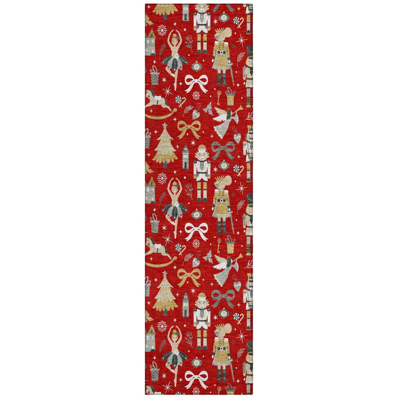 Xhevrie Machine Woven Area Rug, Runner 2'3" x 7'6"
