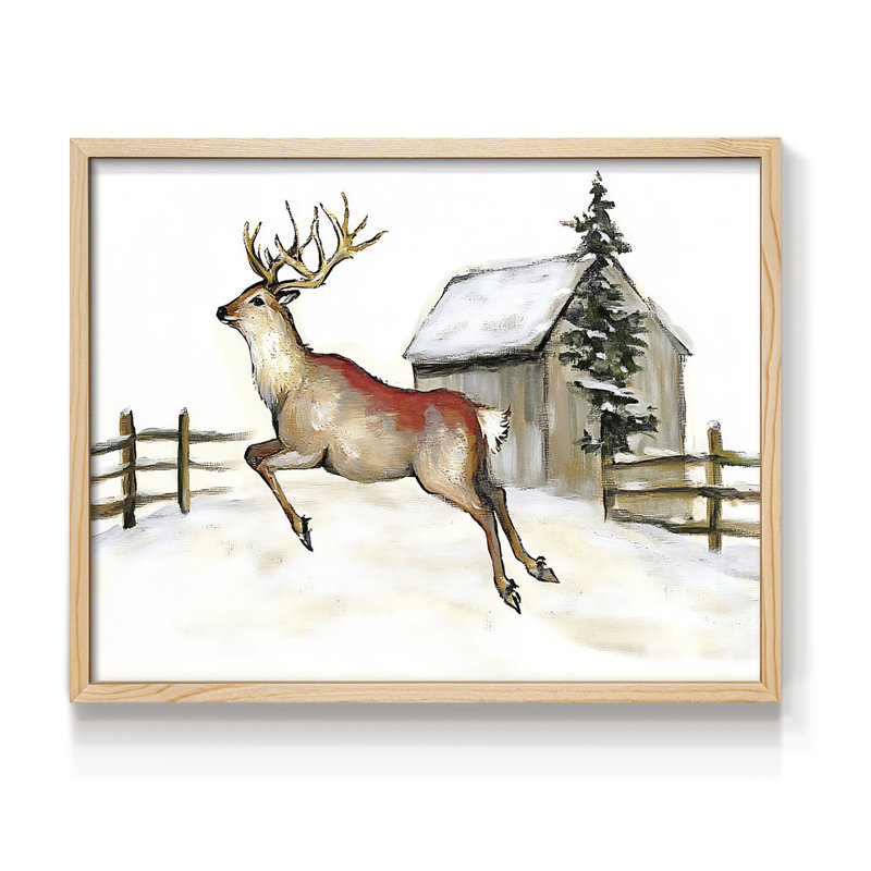 Chirstmas Art-DCCLX -Framed Print - Restickable, Natural, 16" H x 20" W