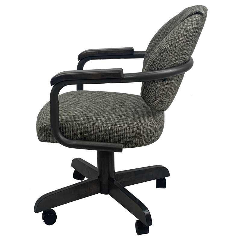 18'' H Upholstered Armchair, Gray, Smoke