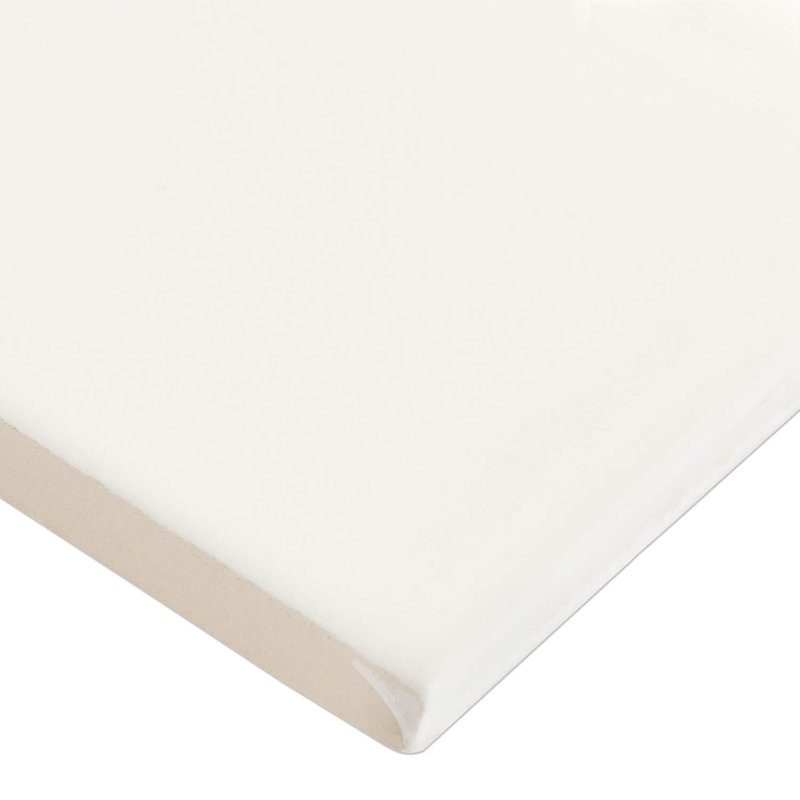 Manchester 3X12 Polished Ceramic Subway Tile, Vanilla White
