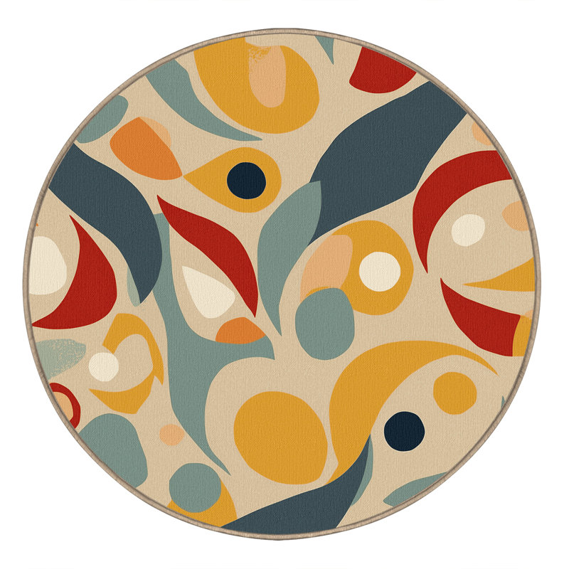Snappy Vibe Rug, Round 5'