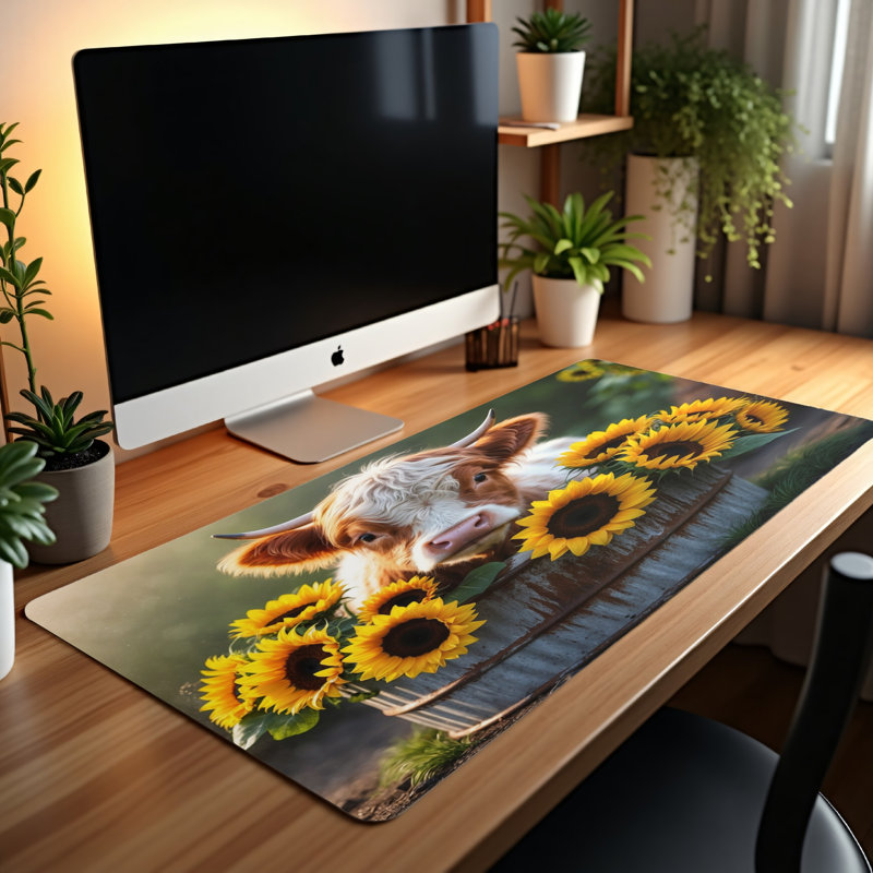 Polyester Desk Pad, 14.4x12.1
