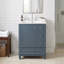 Meuble-lavabo autoportant de 61 cm (24 po) en bois massif et MDF gris-bleu avec lavabo en céramique intégré et rangement-547769125-547769128