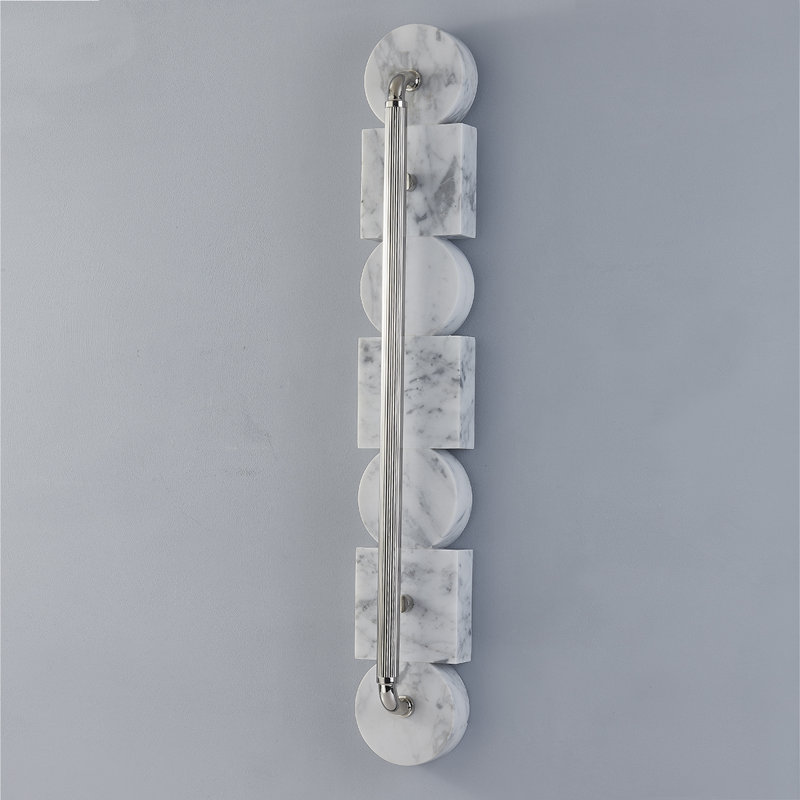 Sena 1 Light Wall Sconce, Burnished Nickel, 32.5" H x 5" W x 5" D