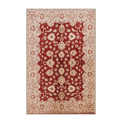 Tapis beige / rouge Besly