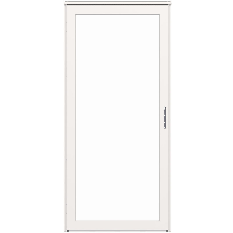 Porte de tempête pleine verre interchangeable Platinum (poignée vendue séparément), H 81 po x l 36 po, Blanc