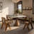 Luxury Gray Sintered Stone Round Dining Table Solid Wood Base For 4/6/8-1895086285