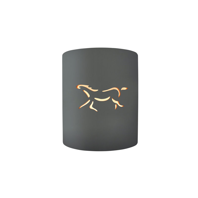 Applique murale d'extérieur 1 lumière Sun Dagger, Gris brillant