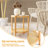 19.7In. Patio Walnut Color Wooden Side Table-537549287