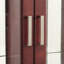 Armoire de salle à manger avec tablettes réglables et panneau arrière en miroir Ahriya-540451007