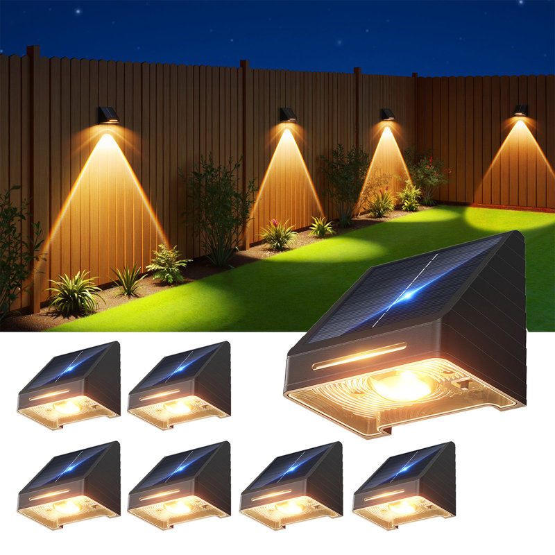 Éclairage solaire pour l'extérieur - Lentille plus lumineuse, blanc froid et éclairage chaud pour l'extérieur