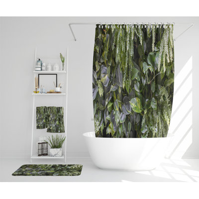 Navraj Polyester Shower Curtain Set