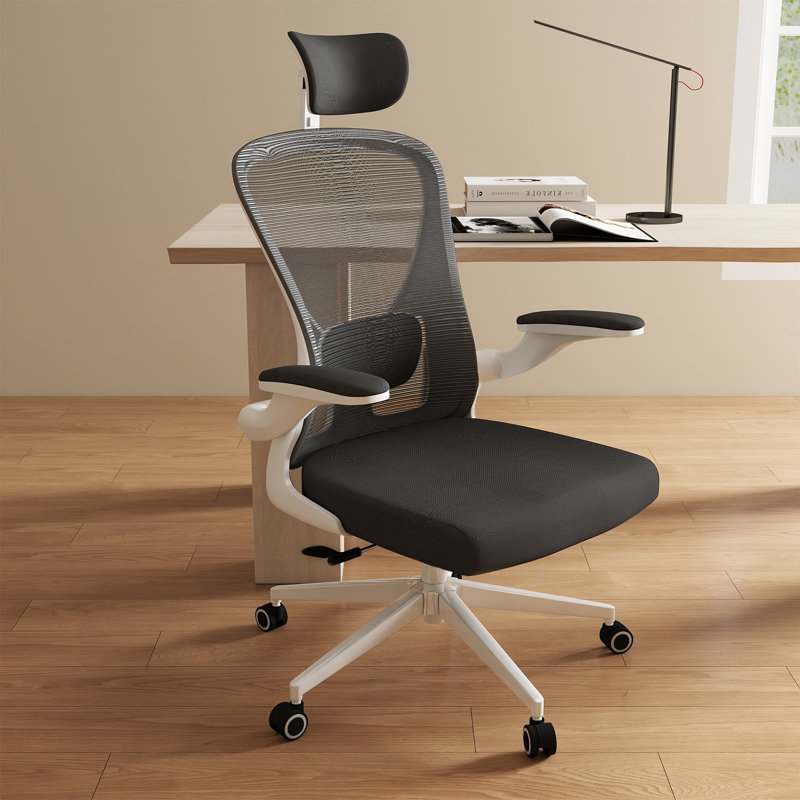 Chaise de travail, Blanc / gris