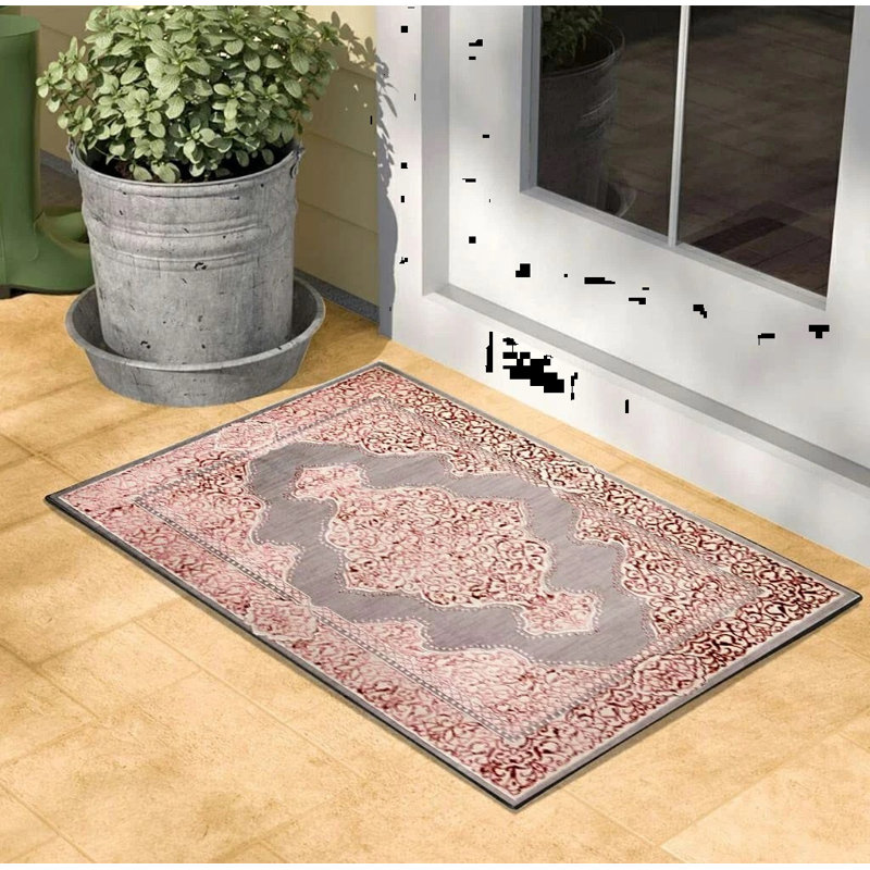 Ashvath Indoor Doormat, Pink