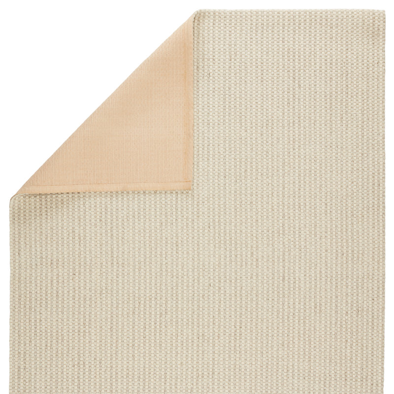 Tapis crème en laine et sisal tissé à la main Alton, Rectangle 2 pi x 3 pi