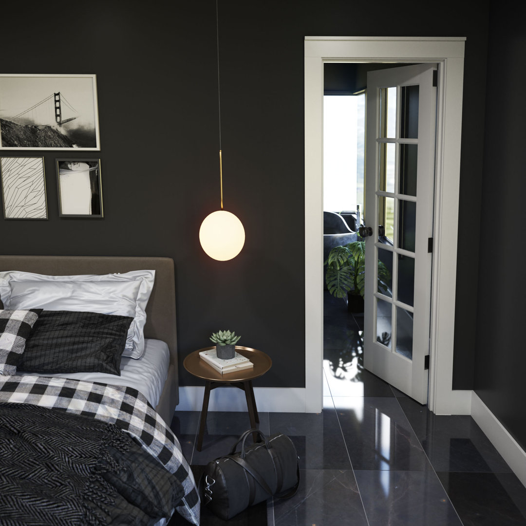 80-in 10-Lite Glass Wood Painted French Doors EightDoors