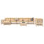  10 Piece Garden Sofa Set Impregnated Wood Pine-8850528