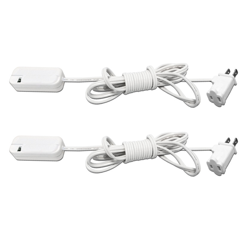 Variateur de glissière à poteau simple 150-watts, Blanc