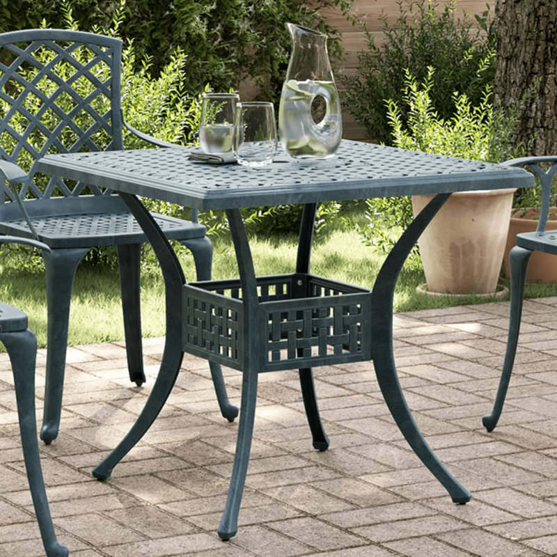 Carnlea Square Outdoor Dining Table , 80cm cm W 80cm cm D, Green, Green