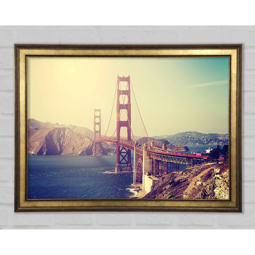 Golden Gate Bridge Retro - Druck