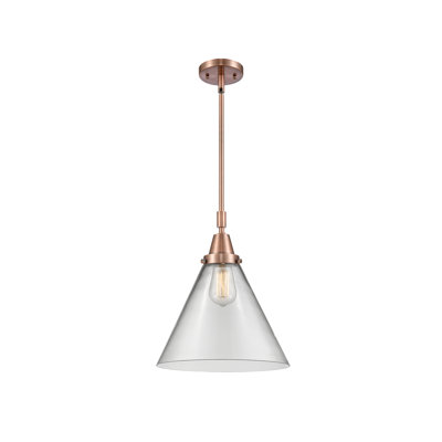 Luminaire suspendu conique 1 lumière Ashwath
