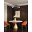 Lustre halo 1 lumière DEL noir mat-1786523239
