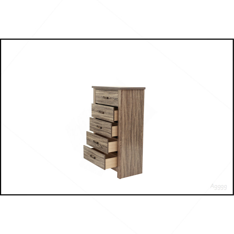 Finition naturelle en bois frappant avec commode en bois 1pc