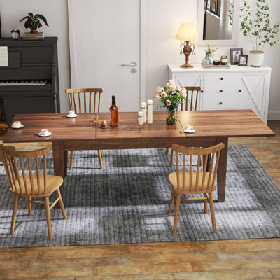 71"-106" Large Extendable Dining Table