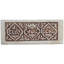 3.75" x 9.5" Marble Decorative Accent Tile in Brown/Ivory/Tan