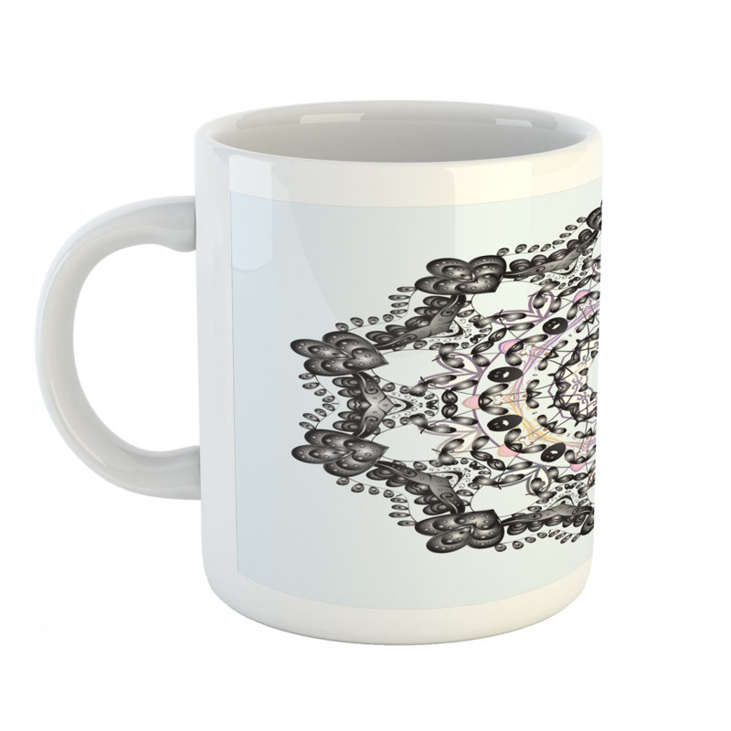 Grande tasse à café mandala