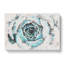 Pink & Green Succulent Plant Watercolour - Wrapped Canvas-56657392