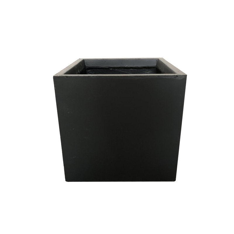 Boîte à fleurs en béton Wabbaseka, Anthracite, H 10 po x l 10 po x P 10 po