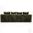 Boneless 118"u Shape Modular Sectional Sofa, Compressed Sectional Sofa Modern Minimalist Style Corduroy Couch, Sleeper Sofa For Living Room, Bedroom, Comfy Compressed Sofa Couch Space-efficient Design Right Green-701279331-701279330