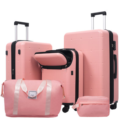 Durable Hardside Luggage Set With Expandable Suitcases, USB Port, And Travel Accessories For Convenient And Secure Journeys