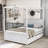 Heneretta Full Size Wood Canopy Bed with Drawers and Twin Size Trundle-31622634