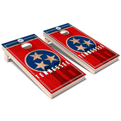 Ensemble de planches de cornhole composites toutes saisons Tennessee State Flag 2.0