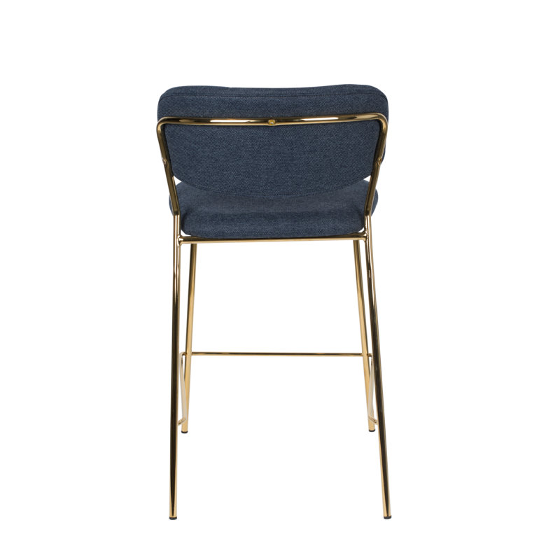 Jolien 26'' Counter Stool, Gold/Blue, Blue